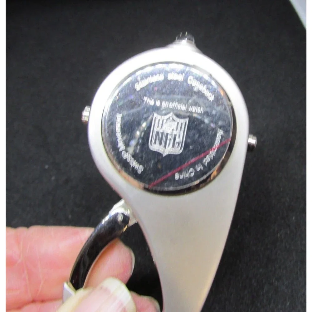 NFL Chicago Bears Analog Pocket Watch Men Compass Flash Light Snap-on